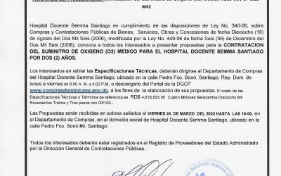 Convocatoria a comparación de precios